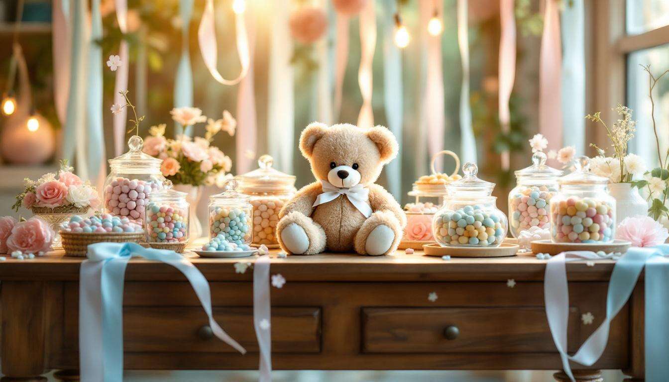 Comment réussir un bar à bonbons pour une baby shower ?