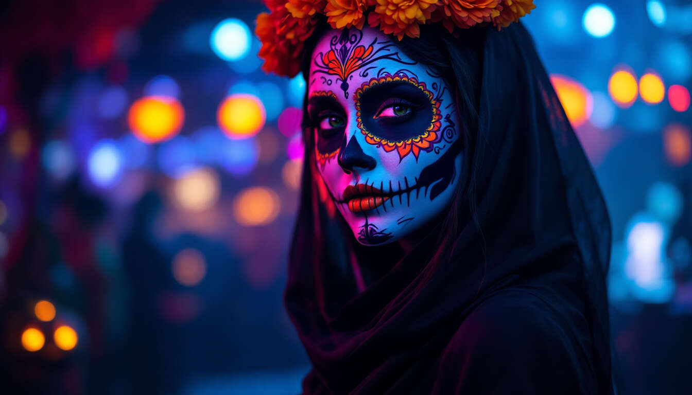 Tutoriel maquillage Calaveras pour Halloween