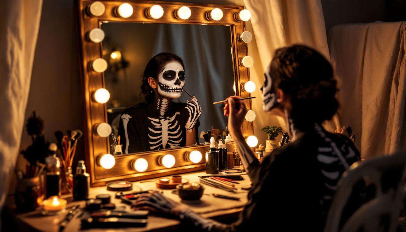 Tutoriel Maquillage Squelette pour Halloween