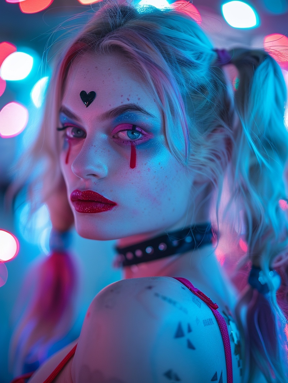 maquillage Harley Quinn Halloween