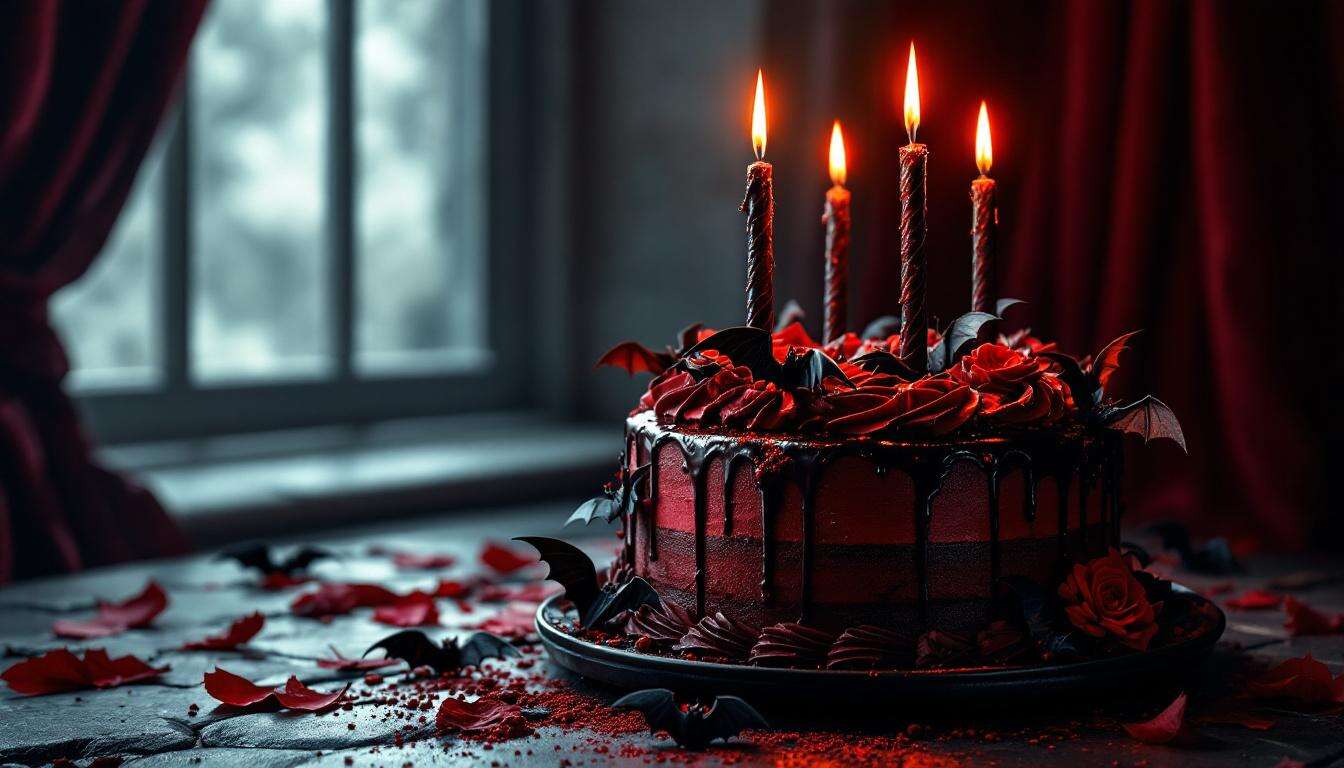 Recette Gâteau d'Anniversaire Vampiro : un Délice Ensorcelant